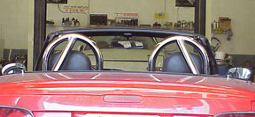 Deuce Double Hoop Roll Bar Stainless, Center Braced 